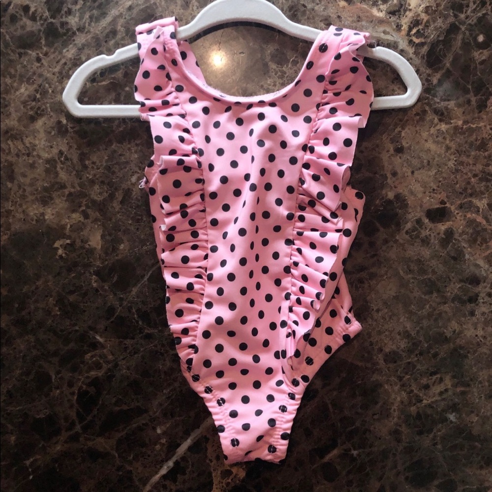 Pink& Black Bathing Suit